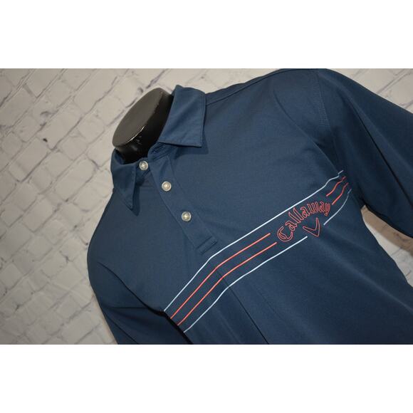 Callaway Golf Polo Shirt Mens Size 2XL XXL Blue Performance Opti-Dri - Picture 1 of 9